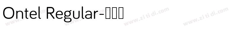 Ontel Regular字体转换